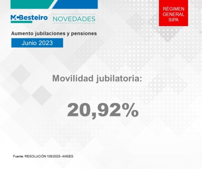 AUMENTO PARA JUBILACIONES Y PENSIONES