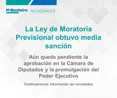 La Ley de Moratoria Previsional obtuvo media sanción